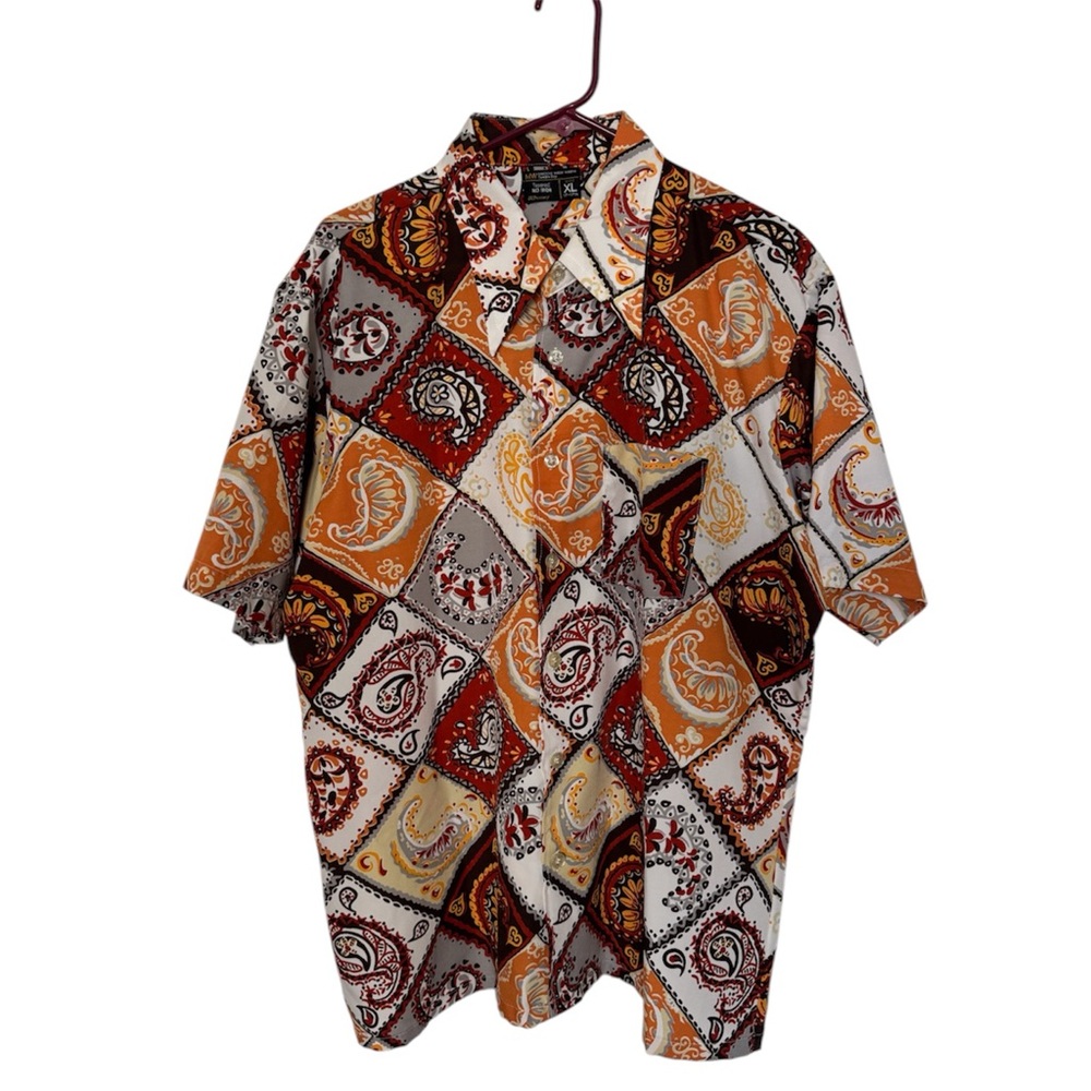 Vintage Paisley Patchwork Men's Shirt